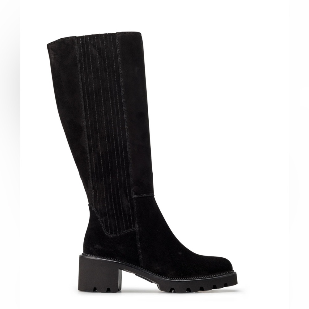 New Paul Green Candice Suede Knee High Boots - Picture 1 of 7